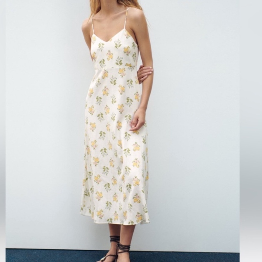 ZARA LINEN BLEND DRESS 💘